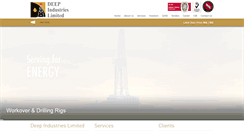 Desktop Screenshot of deepindustries.com